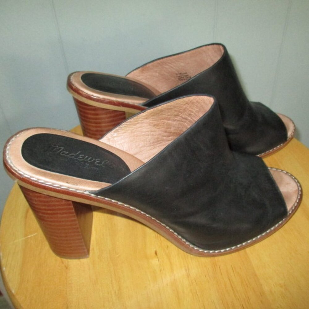 MADEWELL Open Toe Hi-Heel Mules - Picture 2 of 8